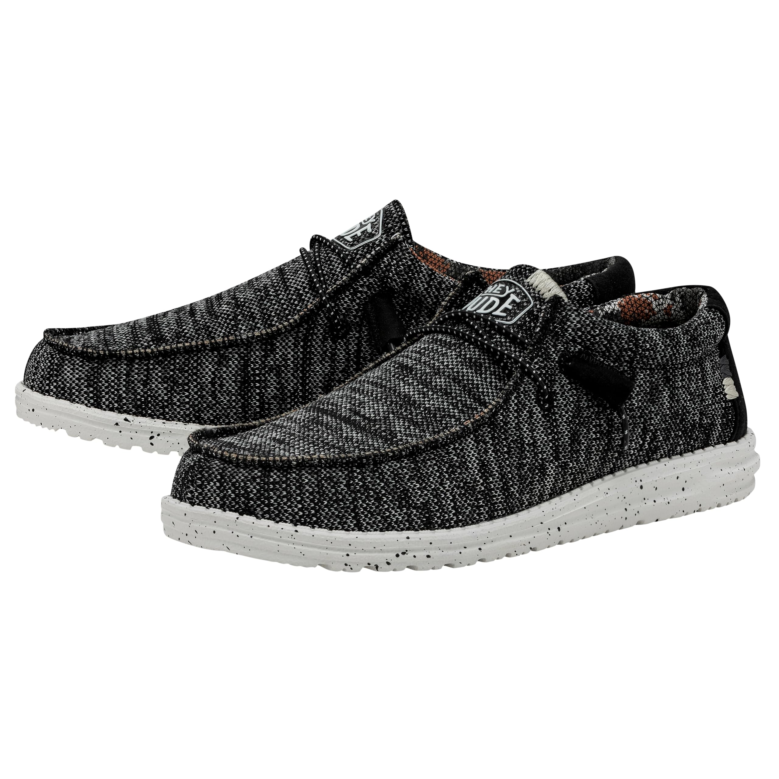 Foto 5 pulgar | Mocasines Hey Dude Wally Sox Stitch Para Hombre, Color Blanco Y Negro - Venta Internacional.
