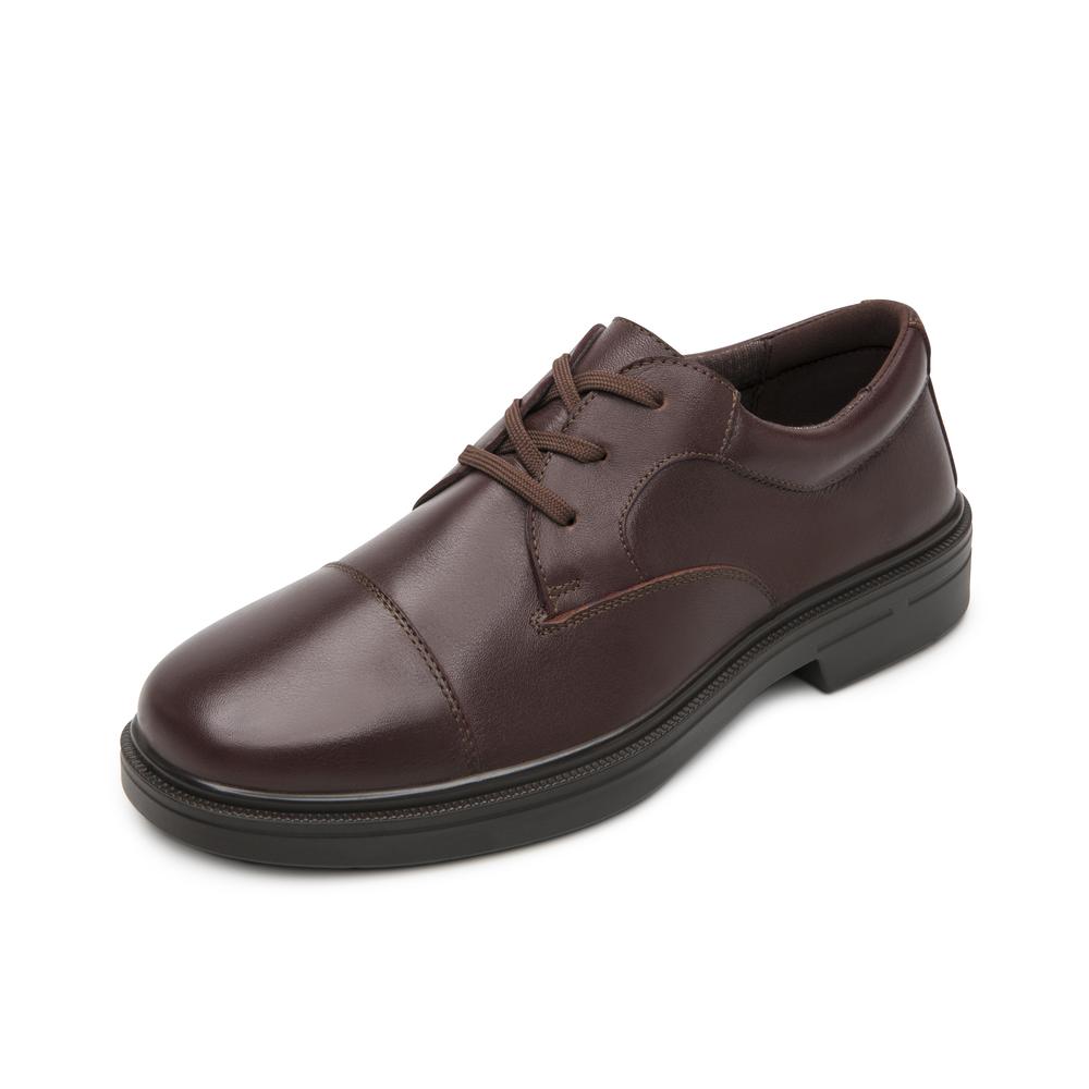 Foto 4 pulgar | Zapato Casual Flexi Vino Para Hombre [fff3800] Vino