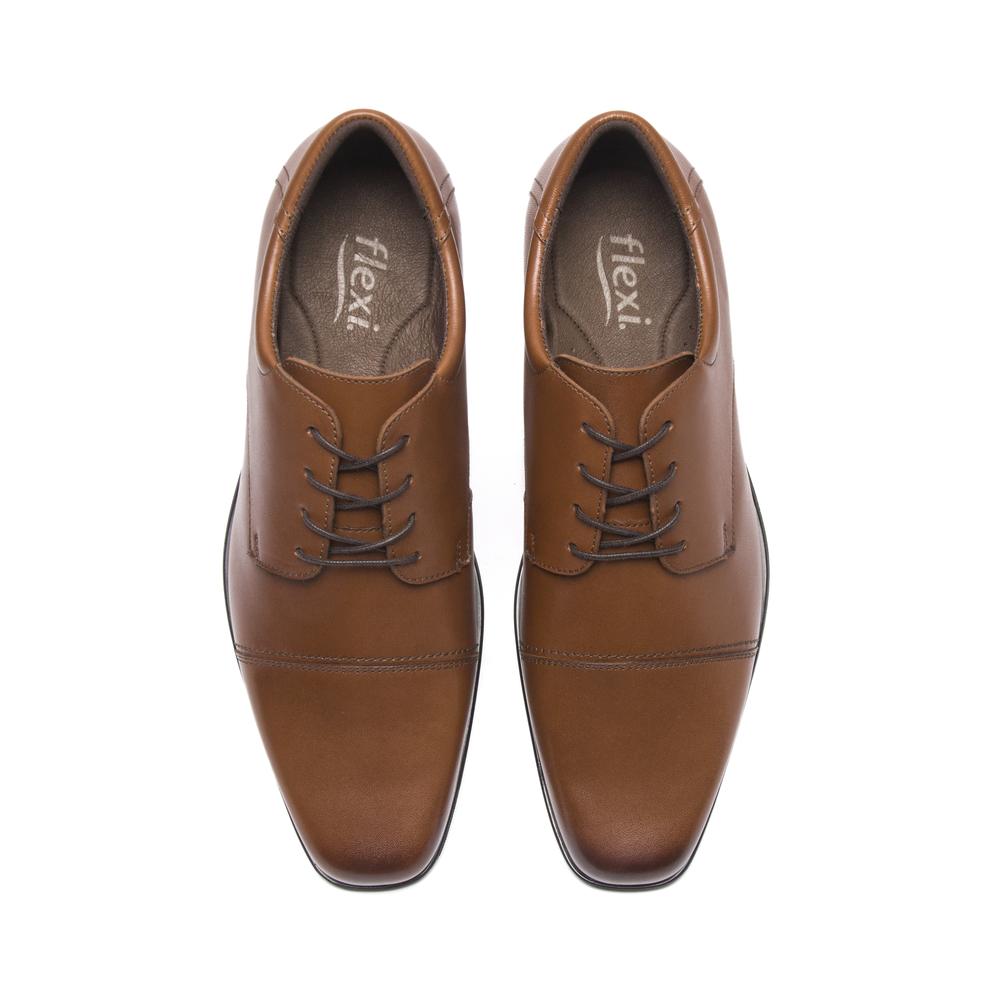 Foto 7 | Zapato De Vestir Flexi Cafe Para Hombre [fff3714] Cafe
