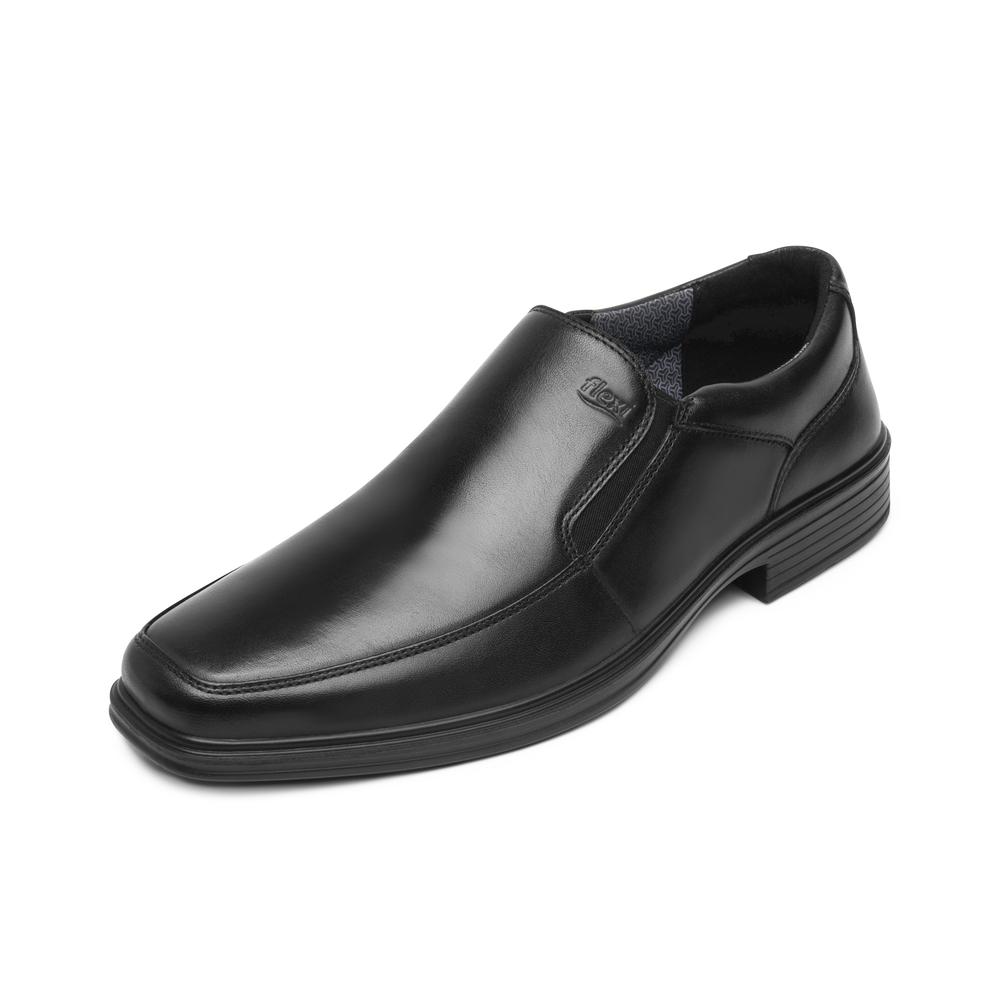 Foto 4 pulgar | Zapato De Vestir Flexi Negro Para Hombre [fff3635] Negro