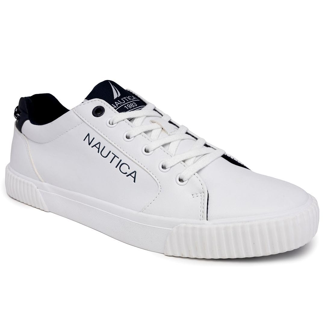 Foto 2 pulgar | Zapatillas Deportivas Shoe Nautica Venito Fashion Para Hombre, Color Blanco, Talla 8.5 - Venta Internacional.