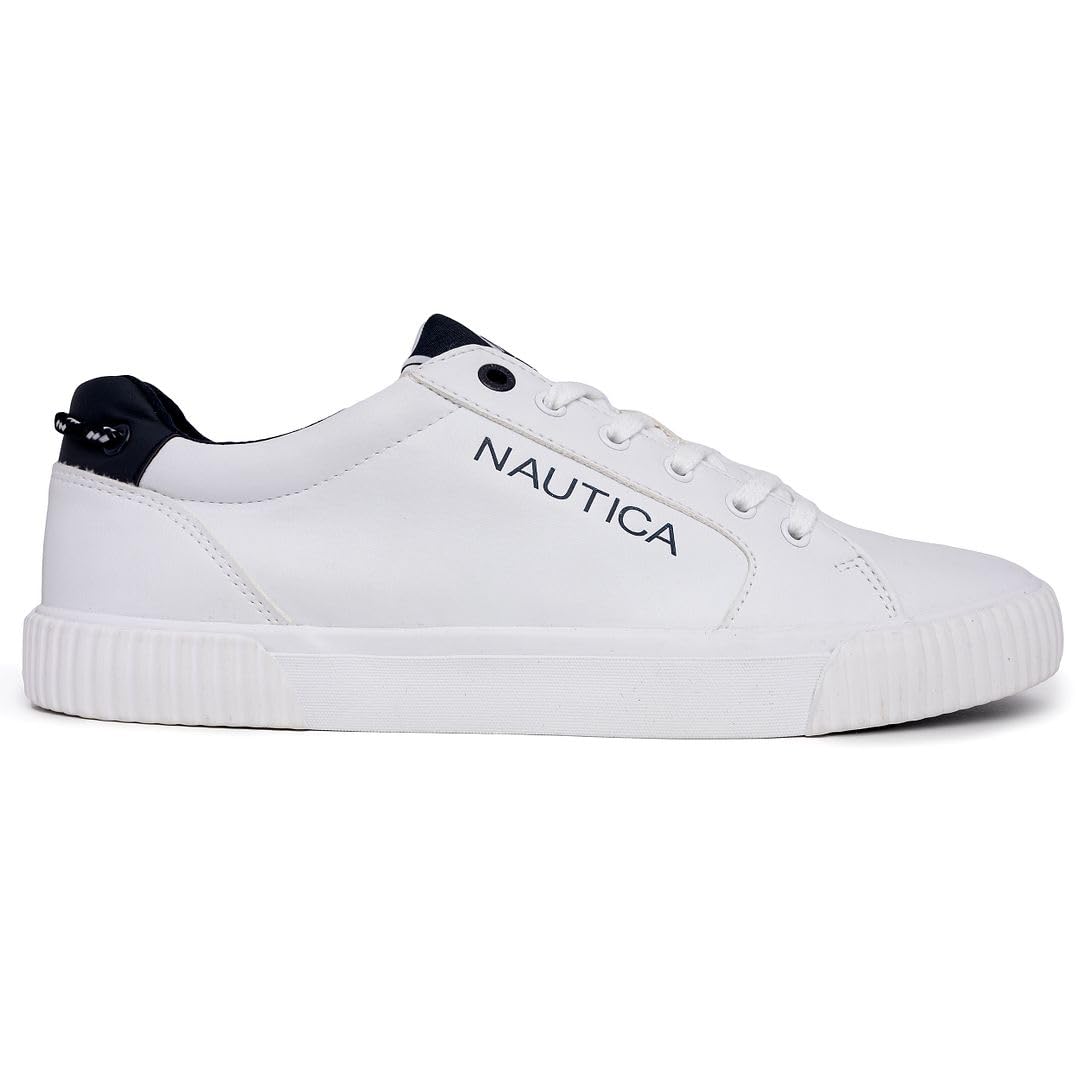 Foto 3 pulgar | Zapatillas Deportivas Shoe Nautica Venito Fashion Para Hombre, Color Blanco, Talla 8.5 - Venta Internacional.