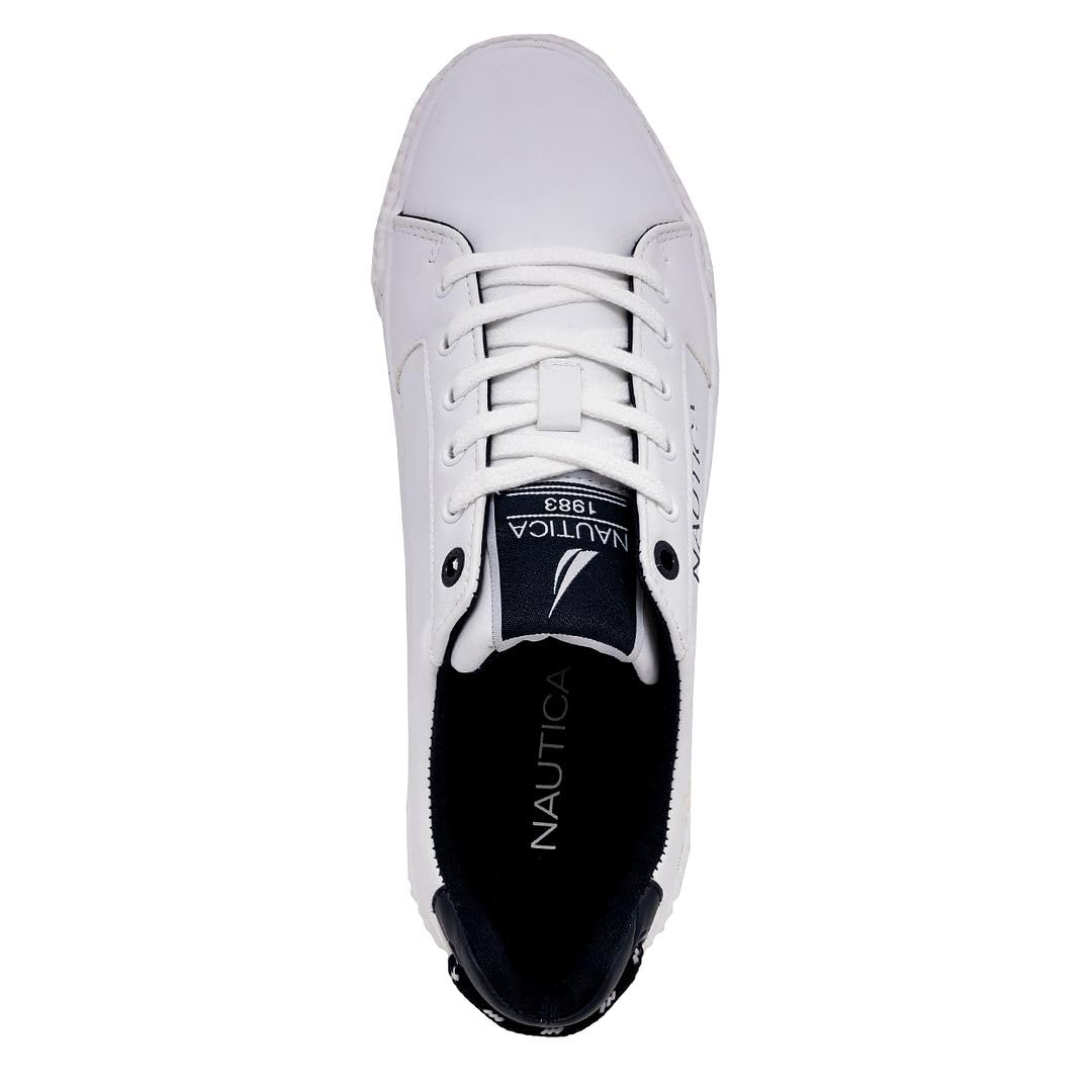 Foto 5 pulgar | Zapatillas Deportivas Shoe Nautica Venito Fashion Para Hombre, Color Blanco, Talla 8.5 - Venta Internacional.