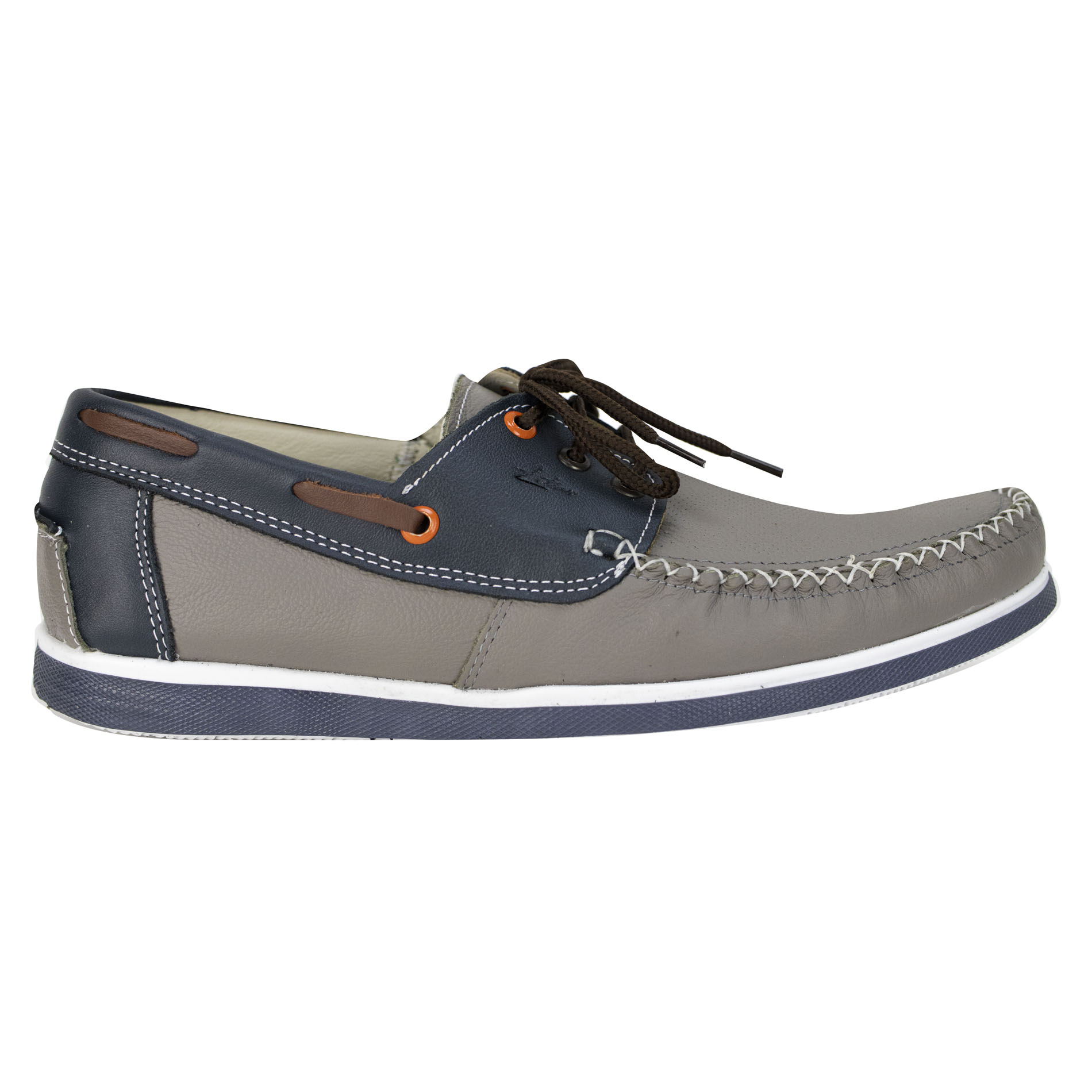 Foto 2 | Calzado Para Caballero Gris Piel Marino Piel Latino Estilo 510 #25 Nueva Imagen