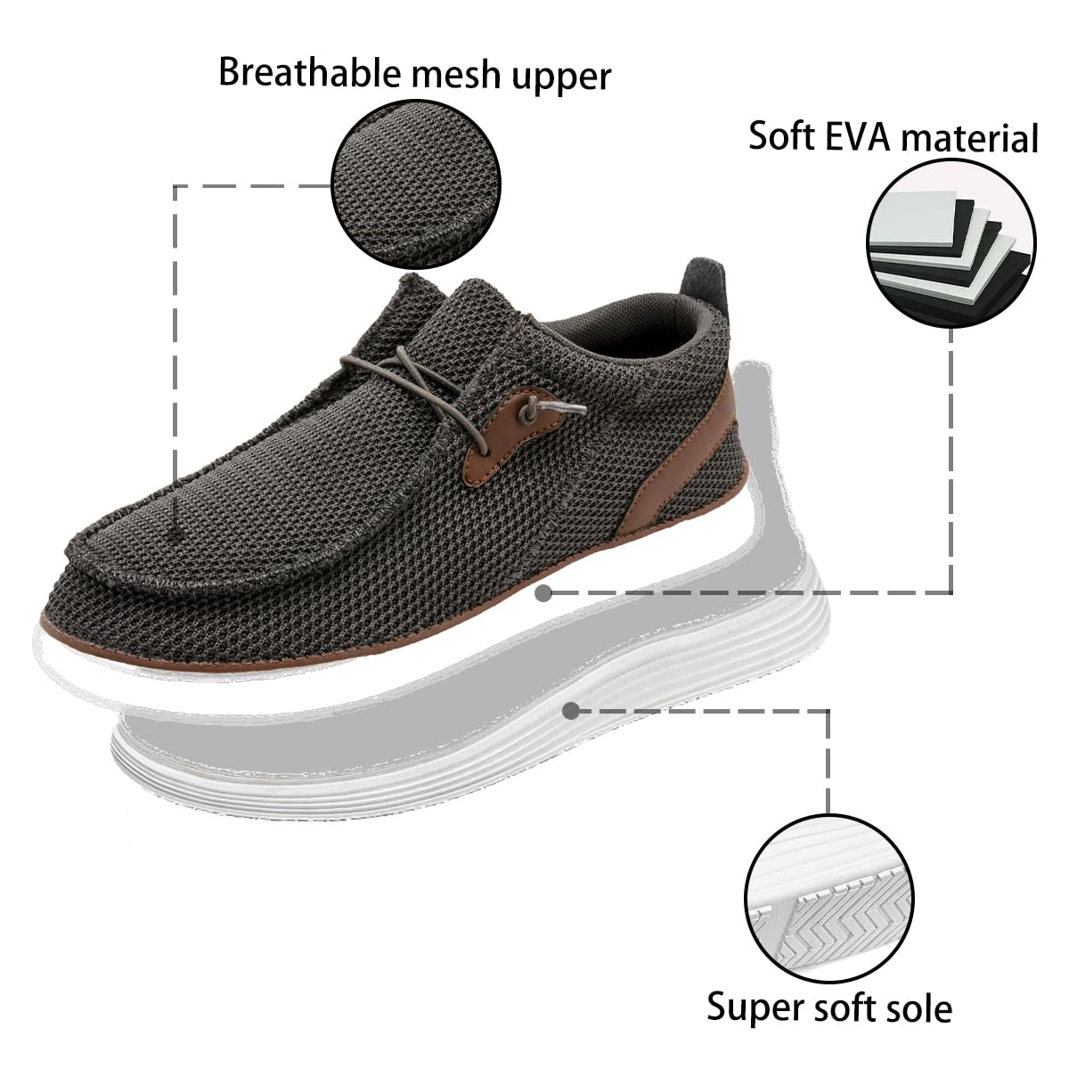 Foto 5 pulgar | Mocasines Dlwkipv Sin Cordones, Zapatos Para Caminar En Barco Para Hombre - Venta Internacional.