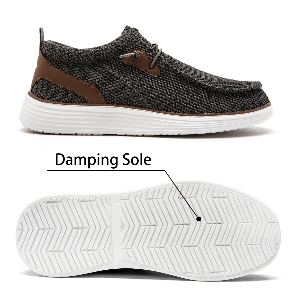 Foto 6 pulgar | Mocasines Dlwkipv Sin Cordones, Zapatos Para Caminar En Barco Para Hombre - Venta Internacional.