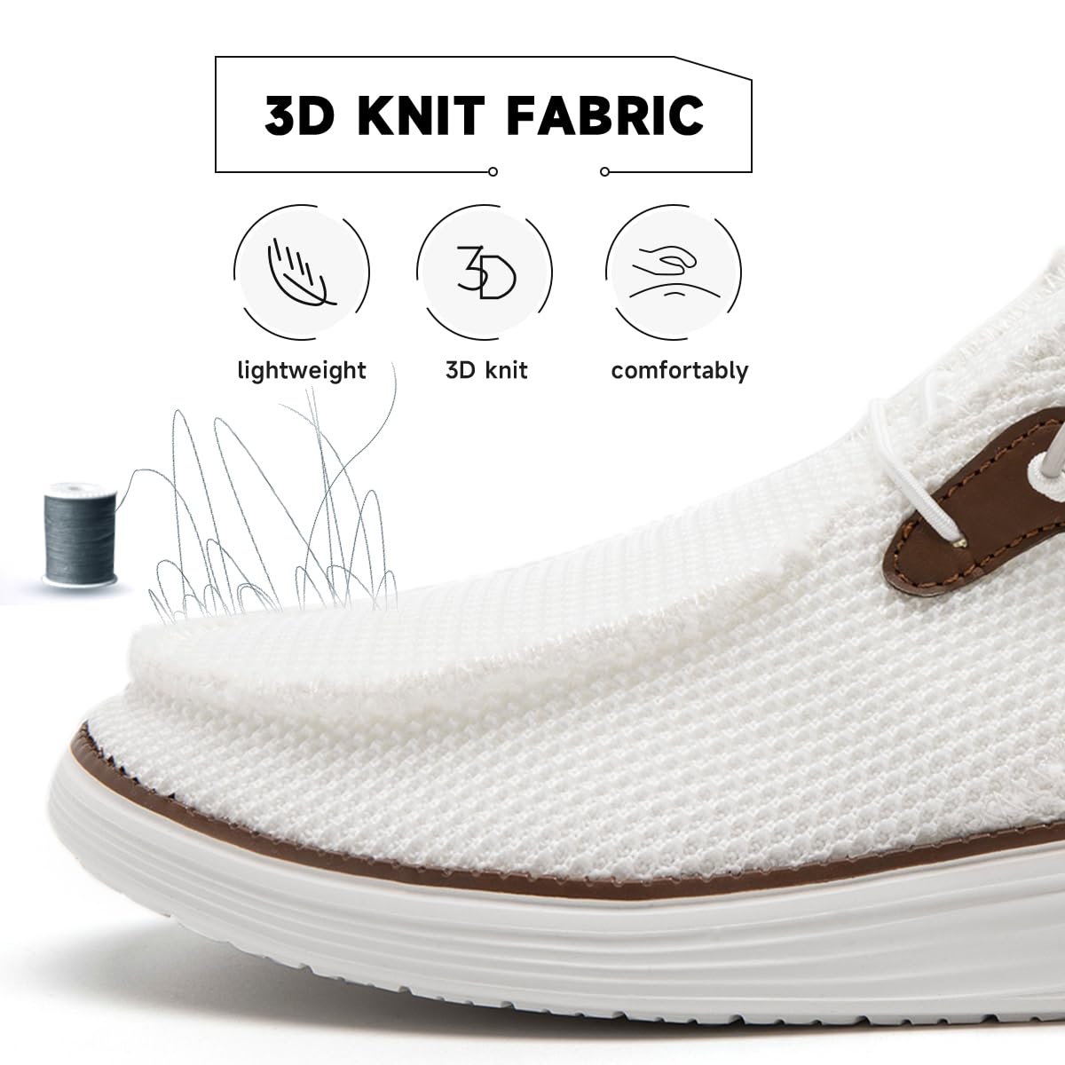Foto 4 pulgar | Zapatos Dlwkipv Para Hombre, Mocasines Sin Cordones, Color Blanco - Venta Internacional.