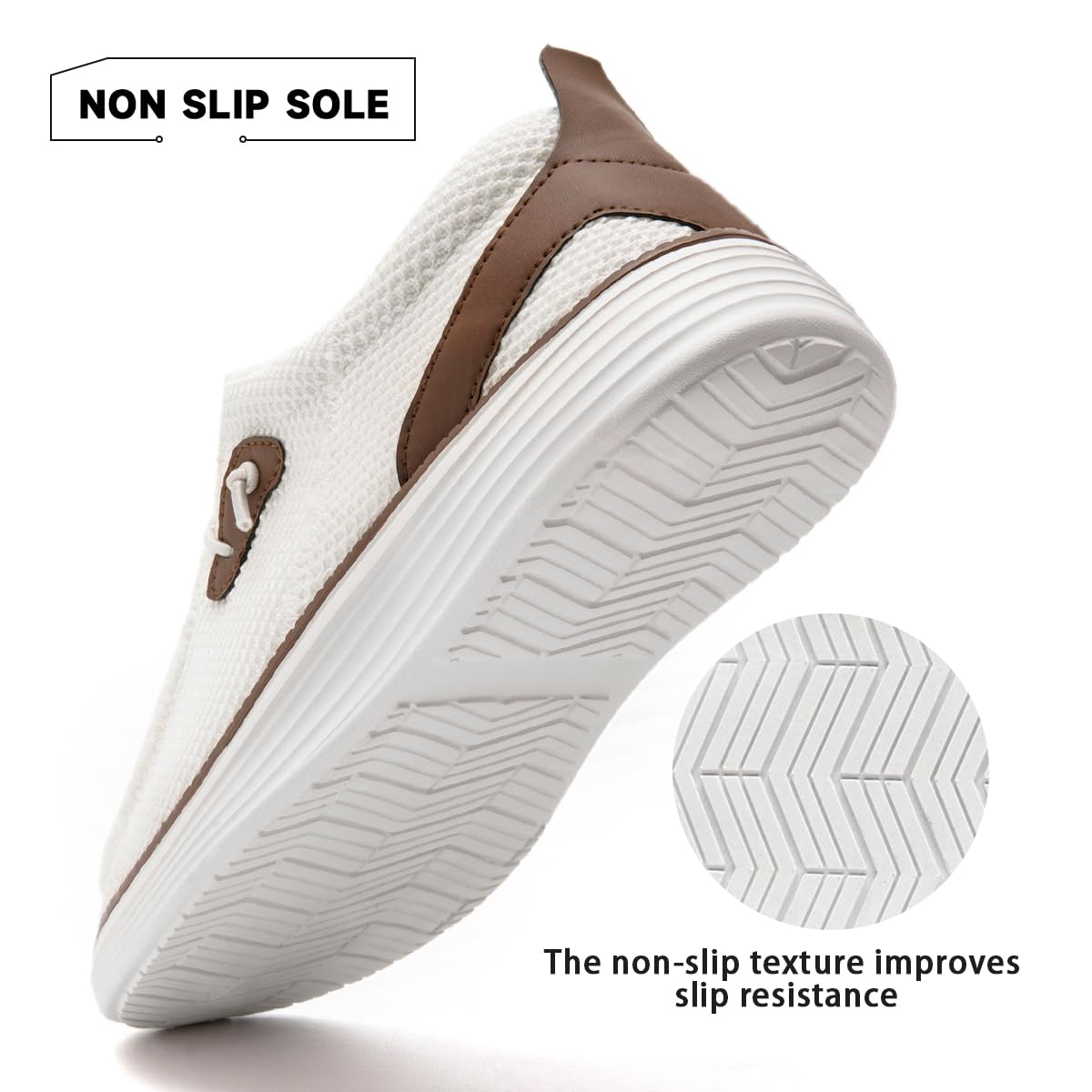 Foto 7 pulgar | Zapatos Dlwkipv Para Hombre, Mocasines Sin Cordones, Color Blanco - Venta Internacional.