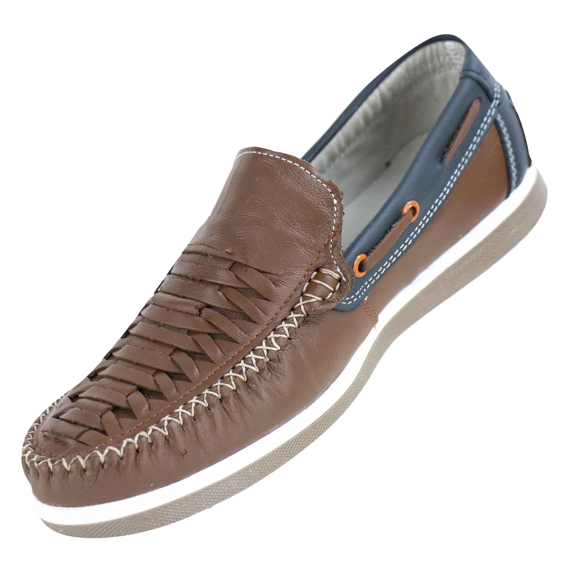 Foto 4 pulgar | Calzado Para Caballero Chedron Piel Tejido Marino Piel Latino Estilo 800 #25 Nueva Imagen