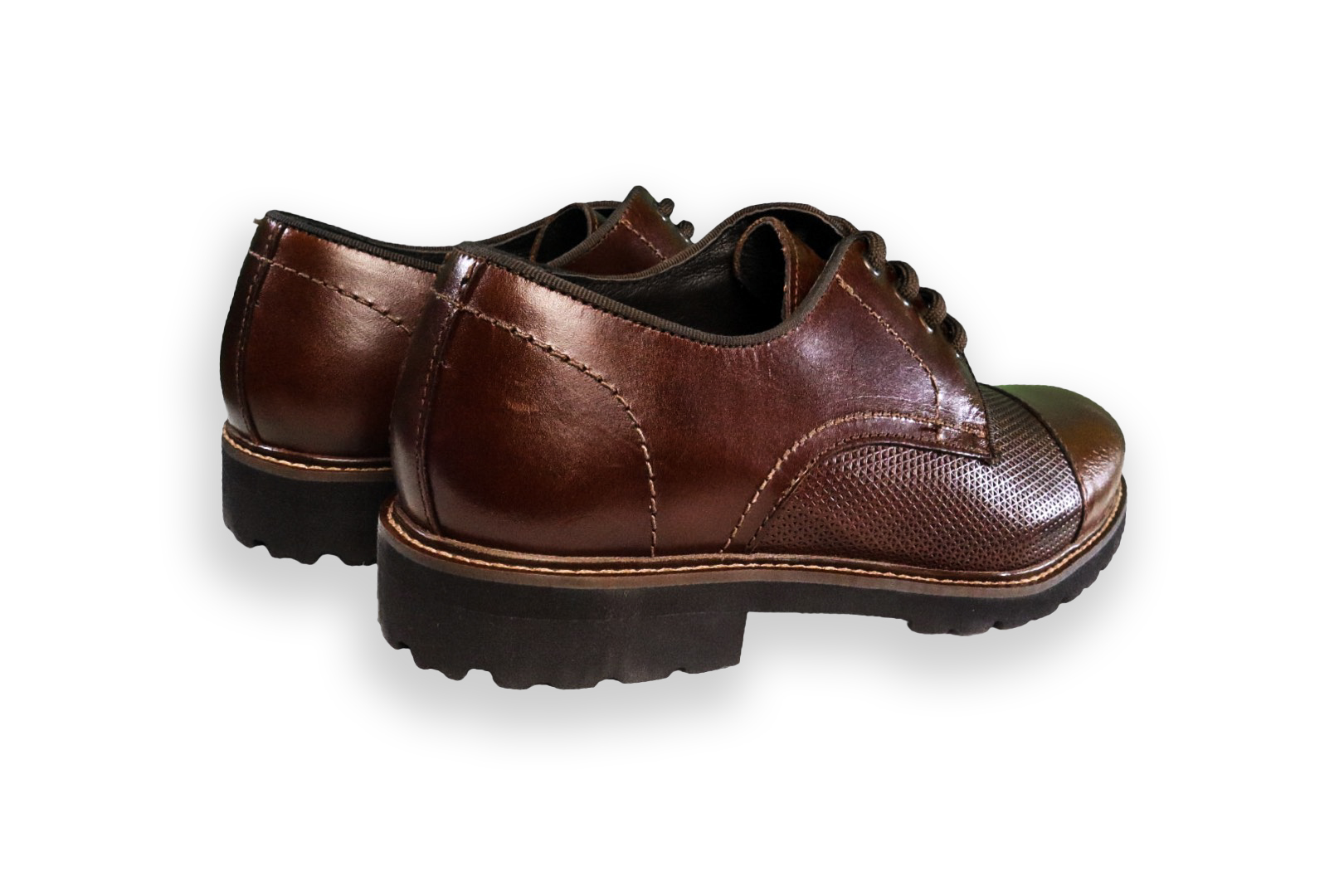 Foto 4 pulgar | Zapato Casual Hombre Benissimo 6505 Piel Café Grabado