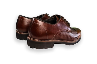 Foto 3 | Zapato Casual Hombre Benissimo 6505 Piel Café Grabado