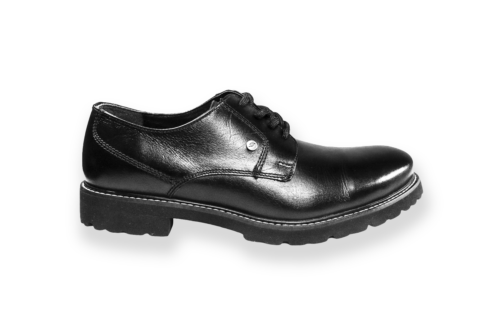 Foto 2 pulgar | Zapato Casual Hombre Benissimo 6503 Piel Negra Suela Gruesa