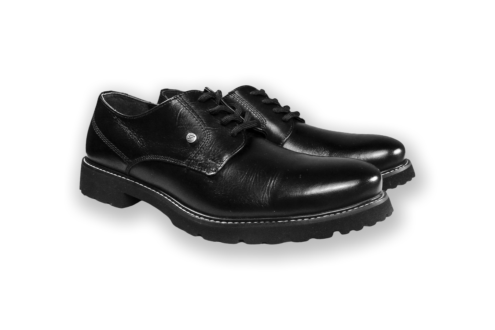 Foto 4 pulgar | Zapato Casual Hombre Benissimo 6503 Piel Negra Suela Gruesa