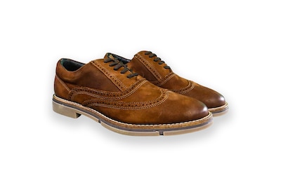 Foto 2 | Zapato Bostoniano Hombre Benissimo 1305 Gamuza Café Casual