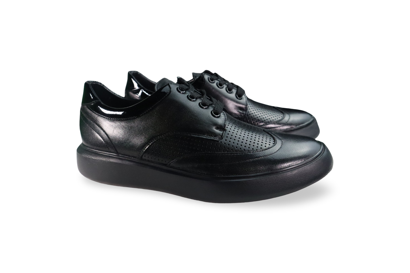 Foto 2 | Zapatos Casuales de Piel Benissimo 33507 Negros para Hombre