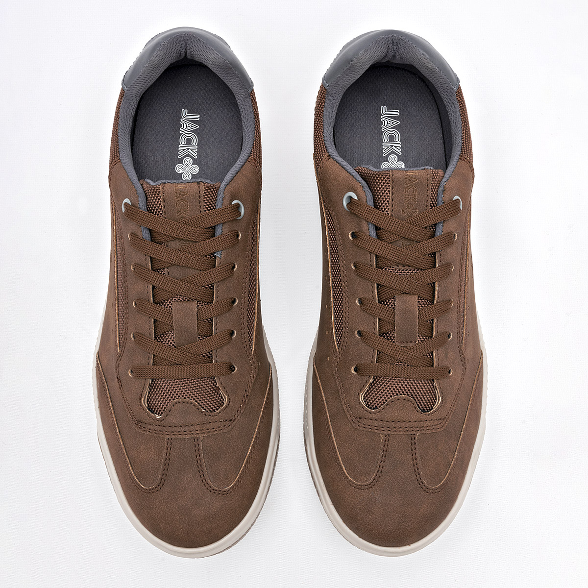 Foto 4 pulgar | Jack Rud Zapato Casual Para Hombre Camel Gris