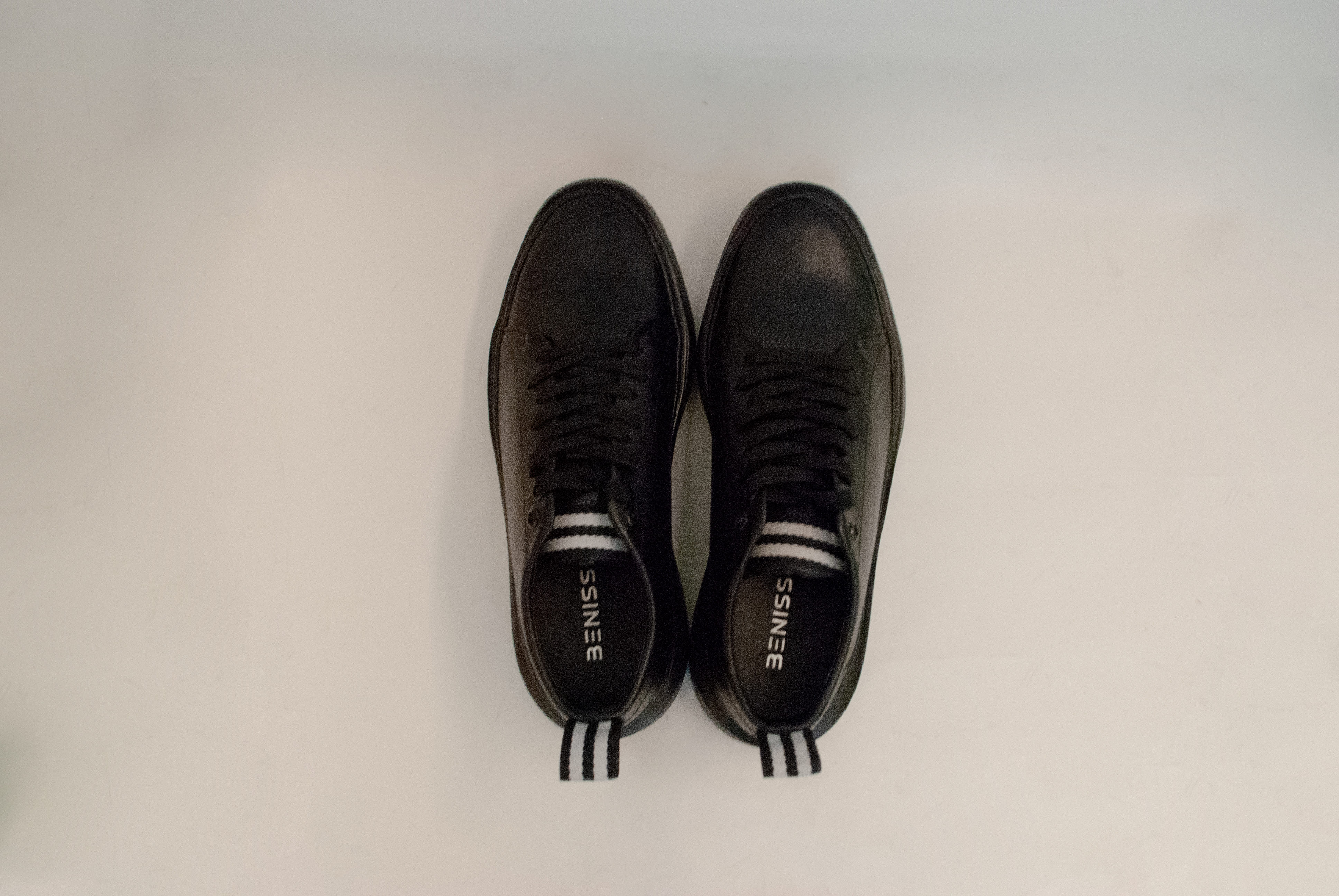 Foto 6 pulgar | Zapatos Tipo Tenis Benissimo 33523F de Piel Negros para Hombre