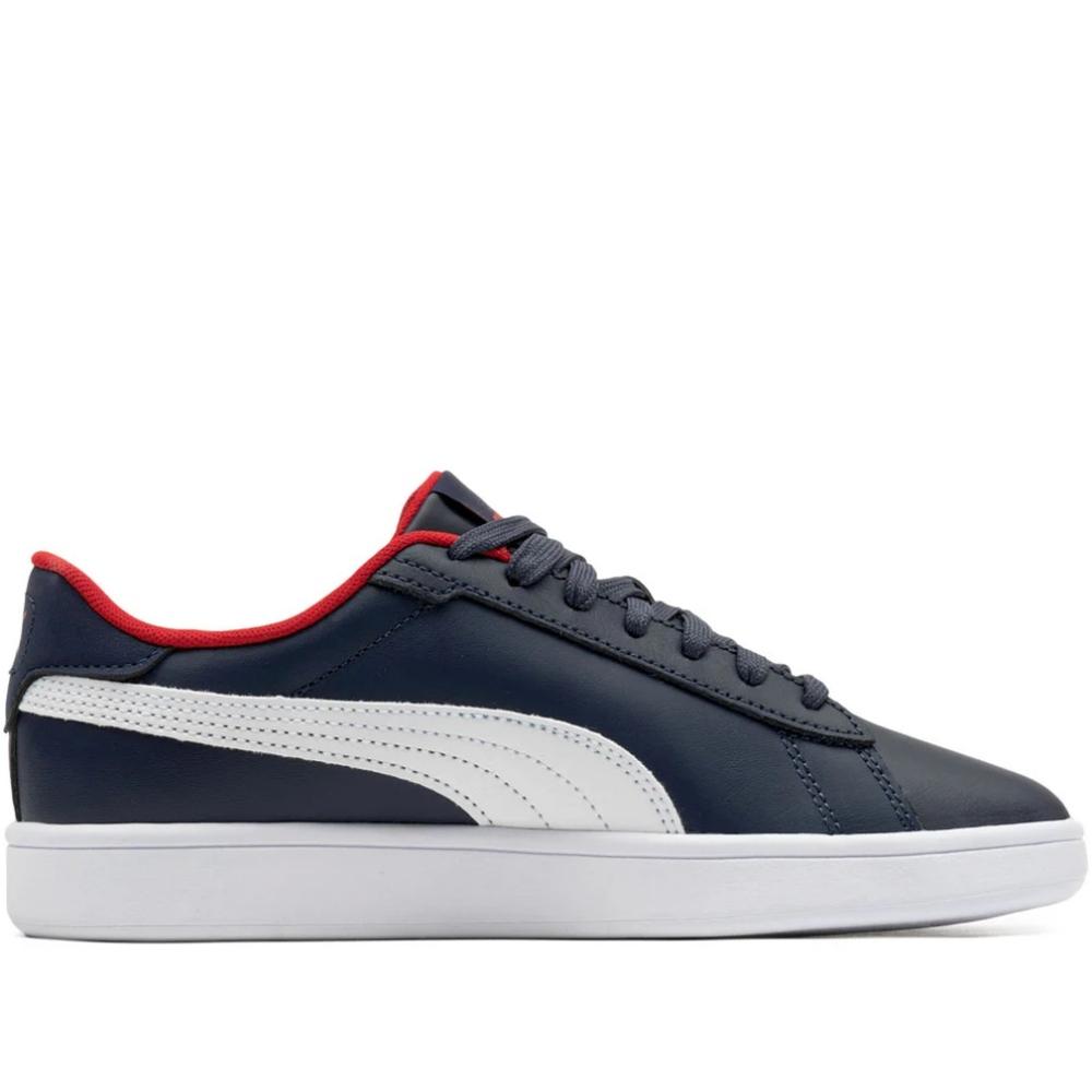 Foto 4 pulgar | Tenis Puma 392031-04 Smash 3.0 L Jr Azul Marino Unisex