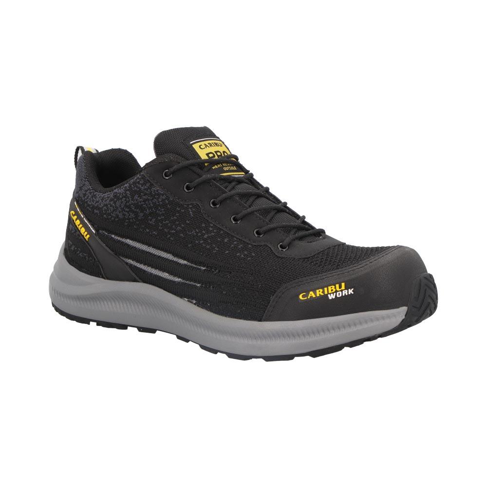 Foto 2 pulgar | Tenis Hombre Caribu Resistente Caminar Durable Suela Anti Derrapante Tejido Ajustable Cordones Negro