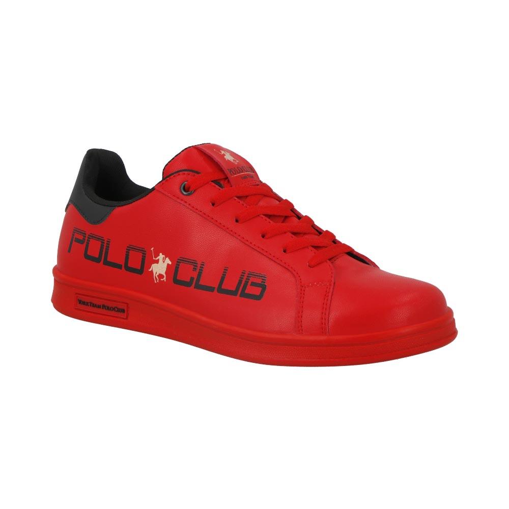 Tenis Urbanos Hombre York Team Polo Club Casuales Caballero Rojo