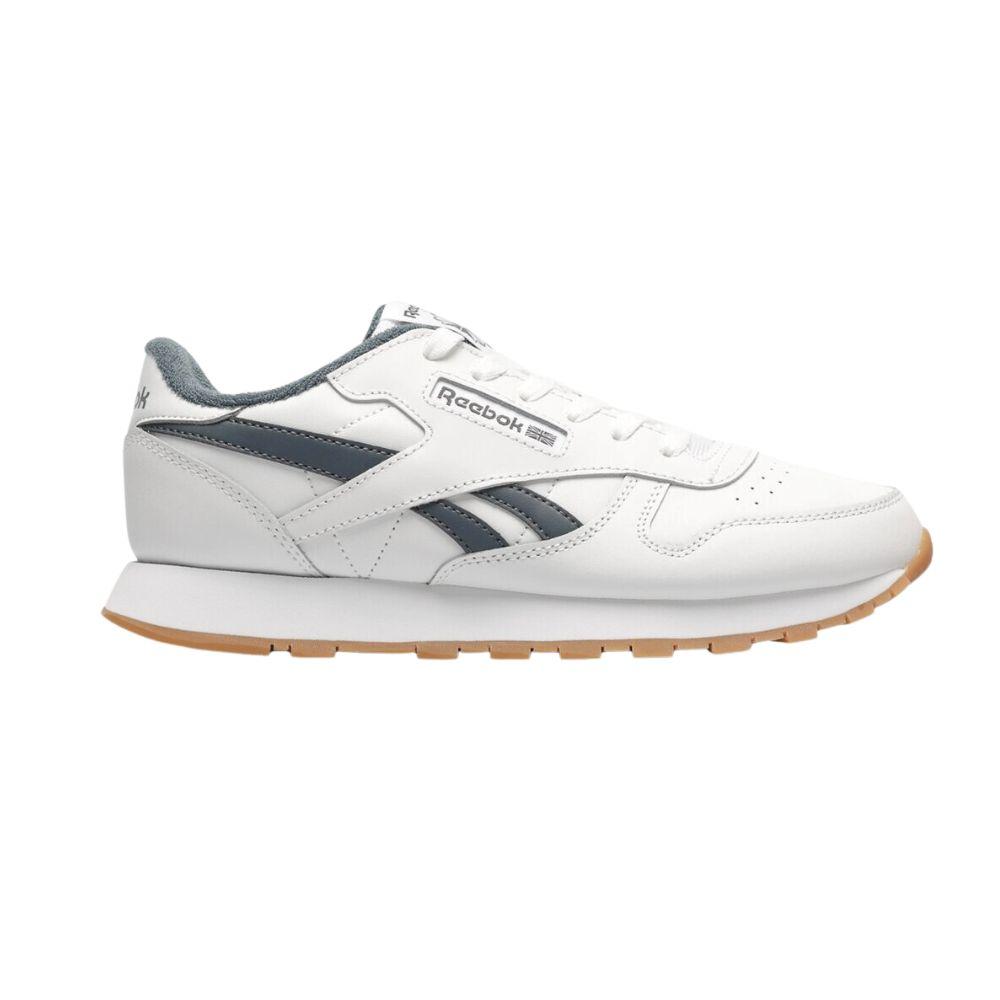 Foto 2 pulgar | Tenis Reebok Classic Leather Casual White-navy Blanco para Hombre