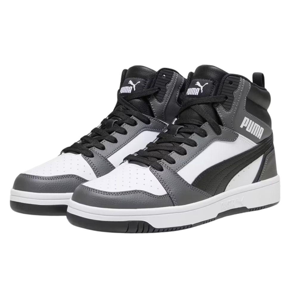 Foto 3 pulgar | Tenis Puma Rebound V6 Gray Casual Gris Oscuro para Hombre