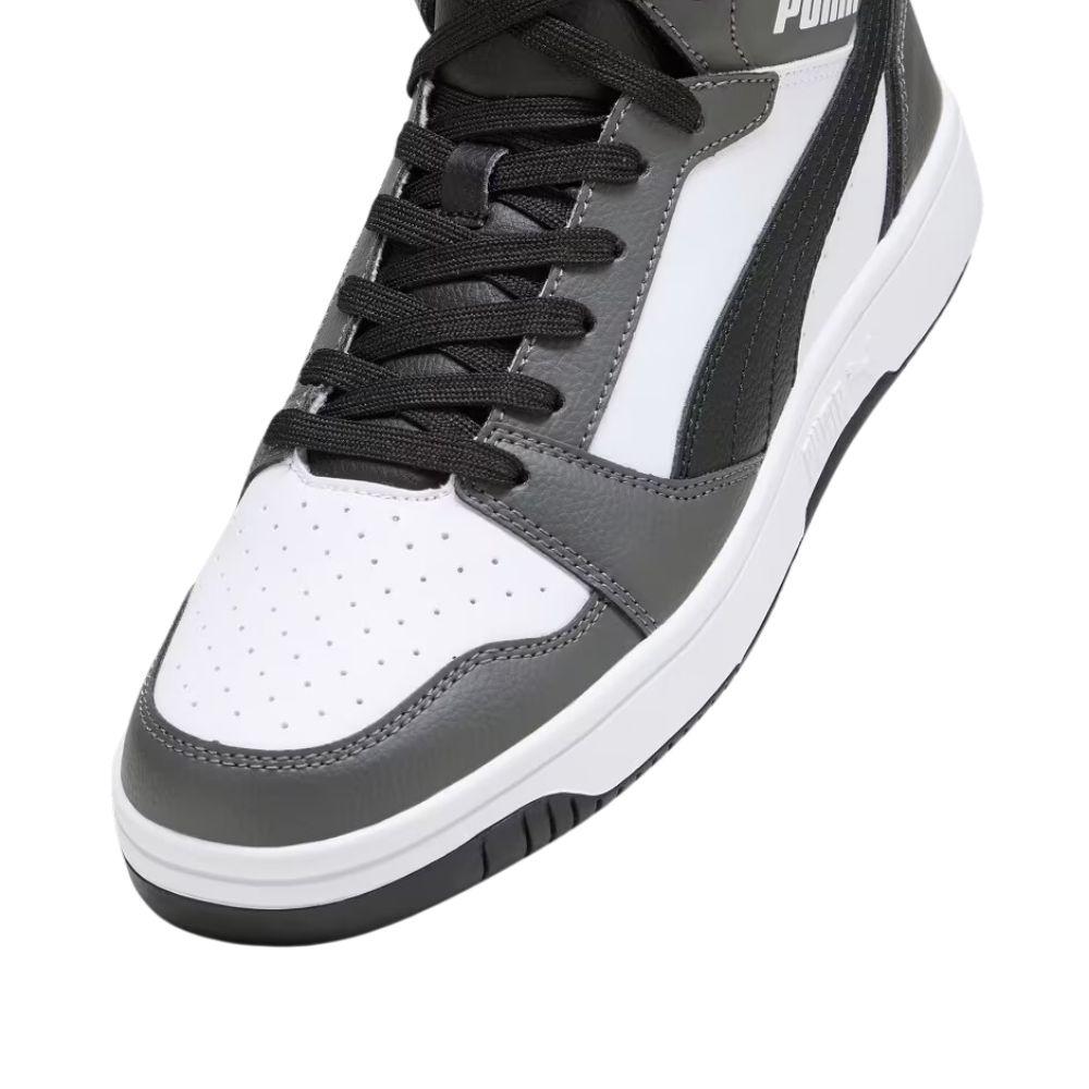 Foto 5 pulgar | Tenis Puma Rebound V6 Gray Casual Gris Oscuro para Hombre