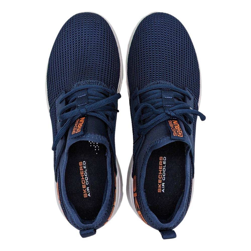 Foto 4 pulgar | Tenis Skechers Go Run Fast Azules para Hombre