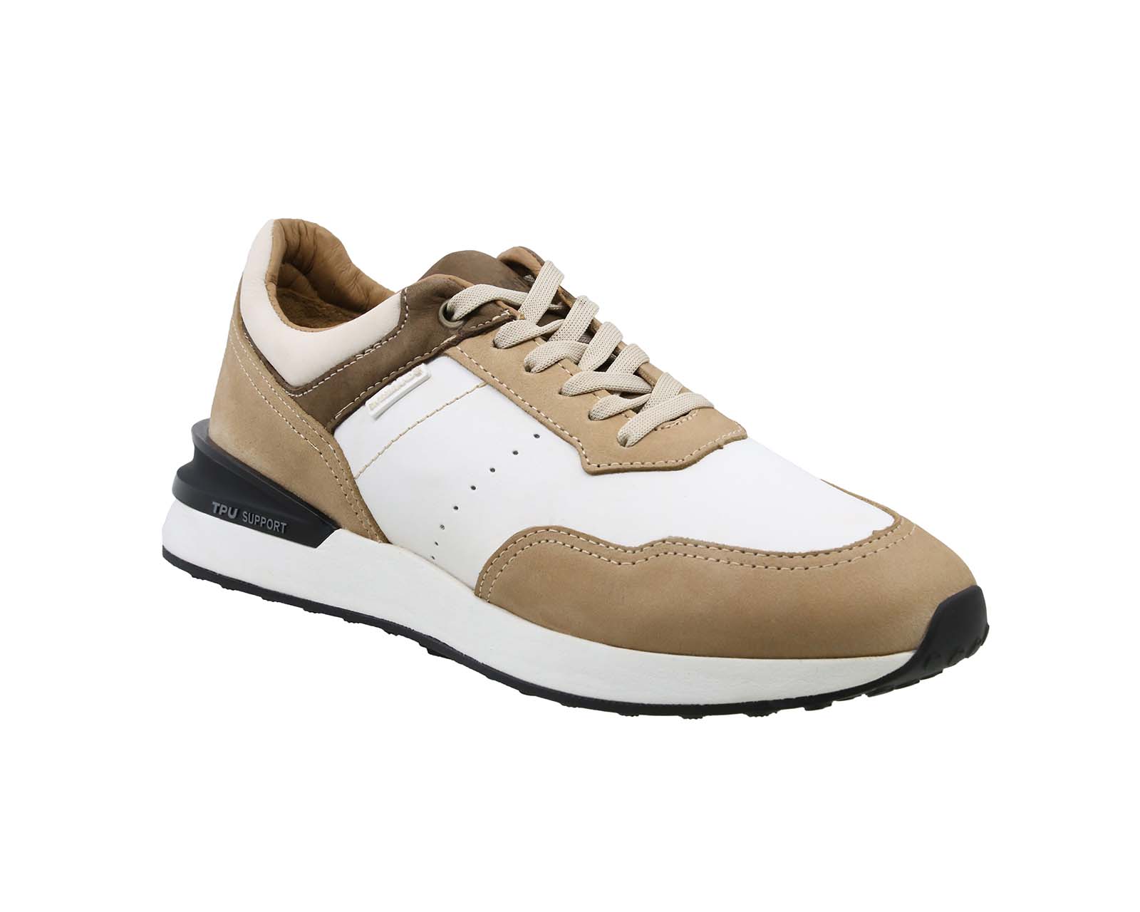 Foto 2 pulgar | Tenis de Piel para Hombre Swissbrand Renens 300 Beiges