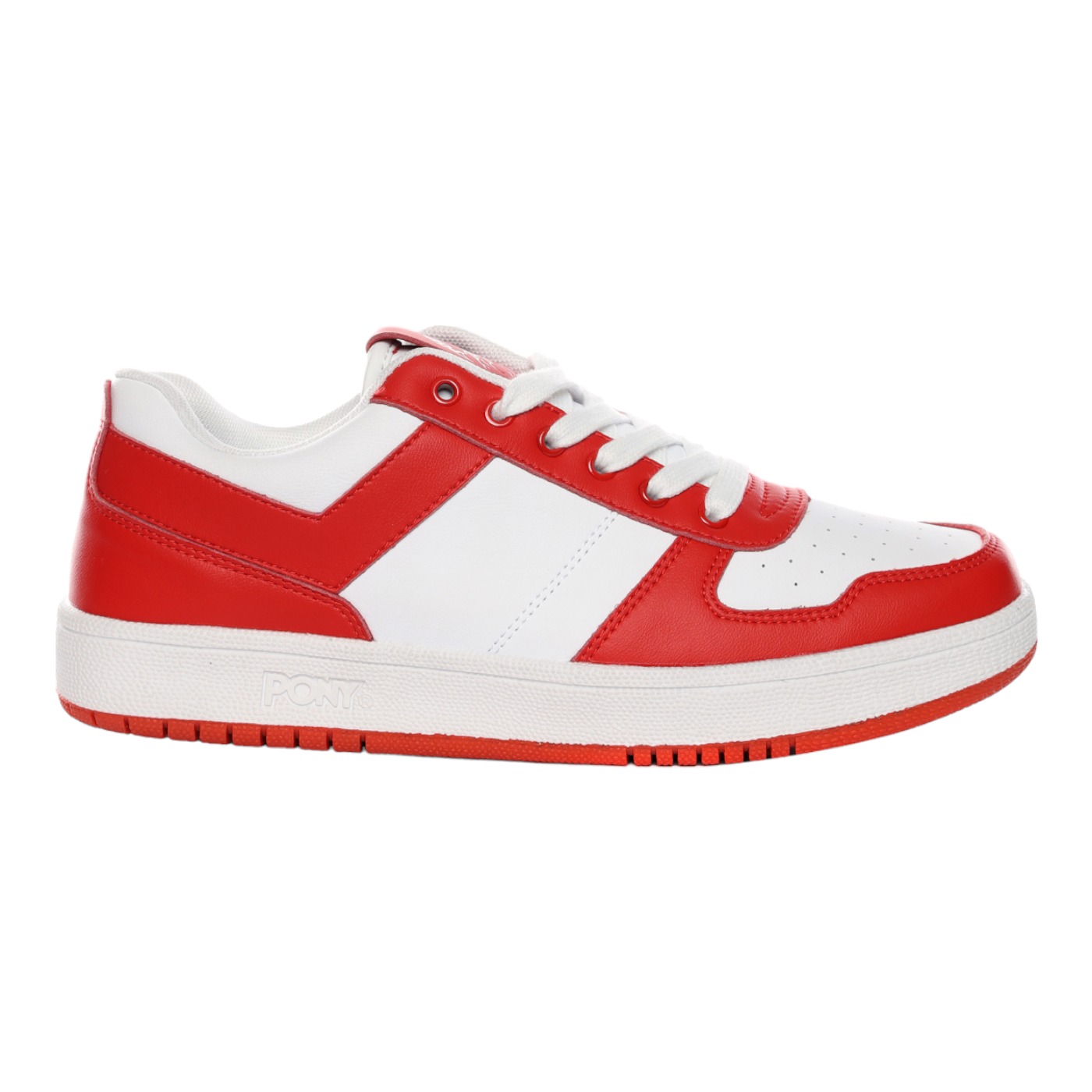 Tenis Unisex Pony  City Wings Blancos con Rojo 9101