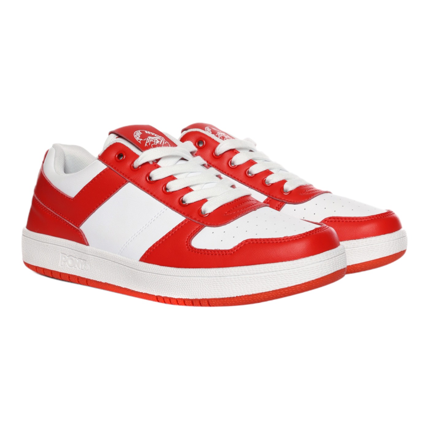 Foto 4 pulgar | Tenis Unisex Pony  City Wings Blancos con Rojo 9101