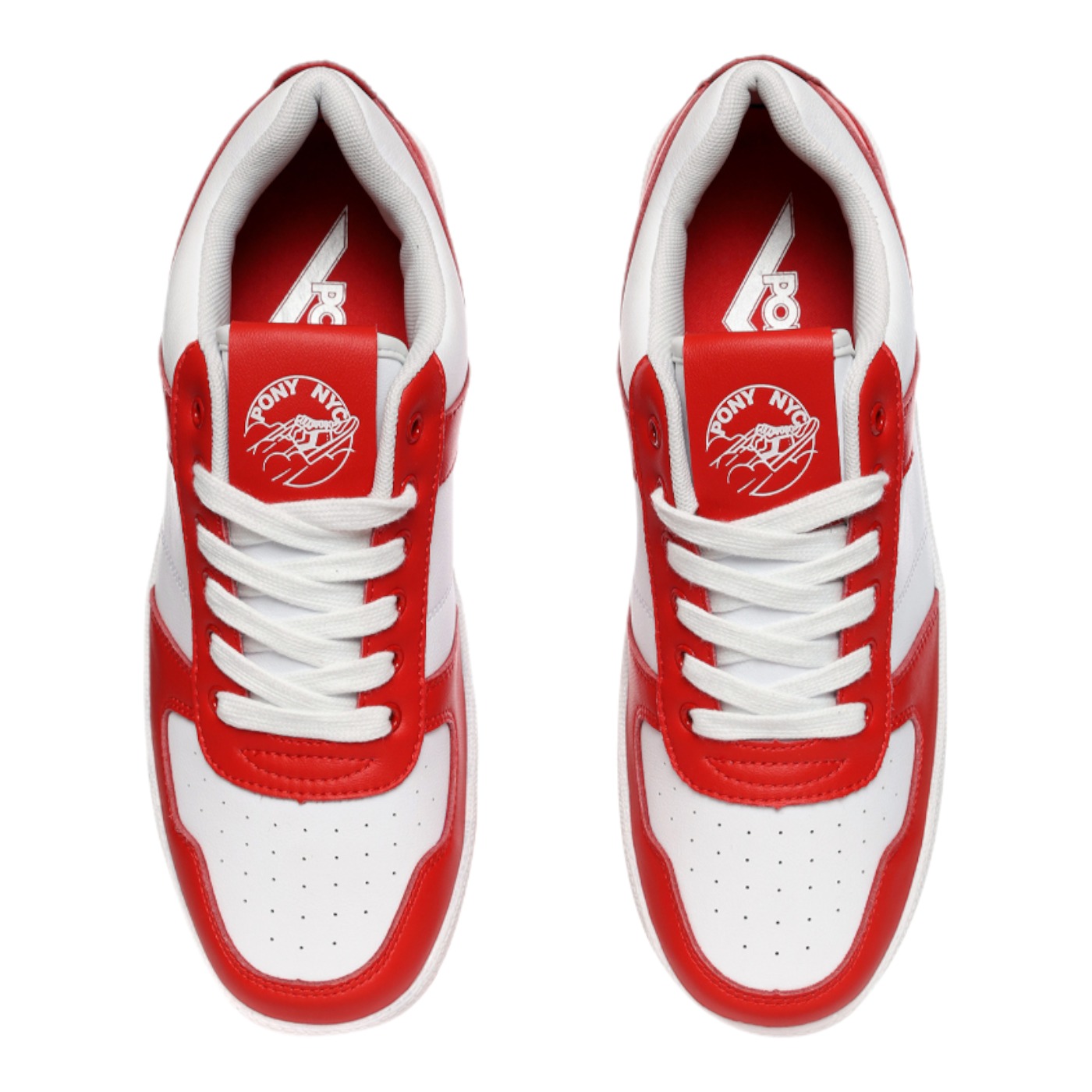 Foto 6 pulgar | Tenis Unisex Pony  City Wings Blancos con Rojo 9101