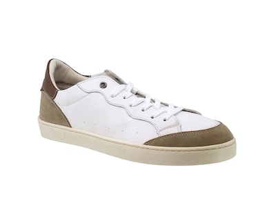 Foto 1 | Sneaker Casual de Piel Triples Edric 36053 Blancos para Hombre