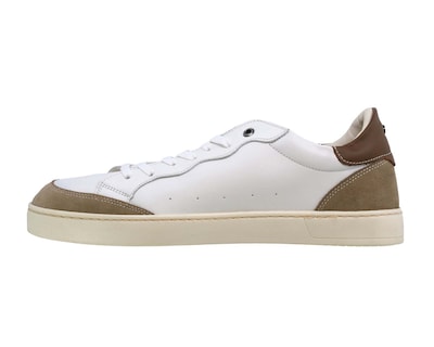 Foto 4 | Sneaker Casual de Piel Triples Edric 36053 Blancos para Hombre