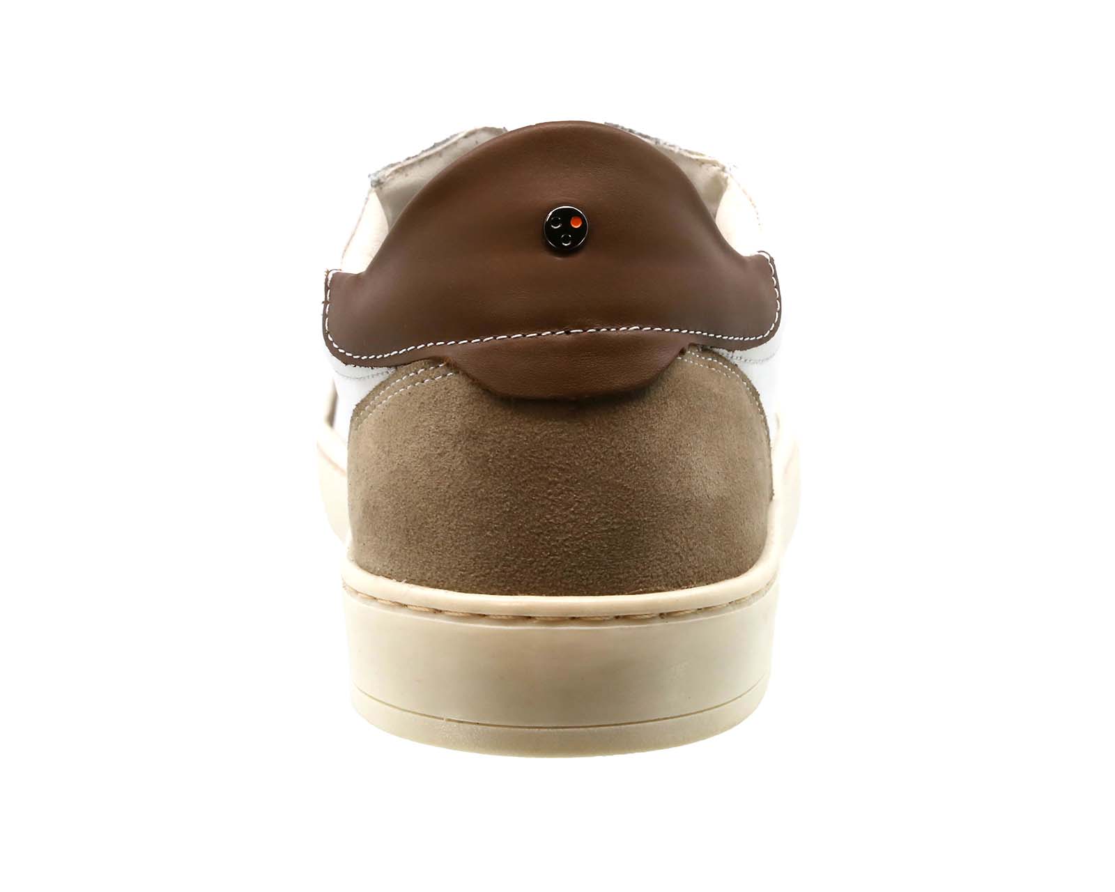 Foto 6 pulgar | Sneaker Casual de Piel Triples Edric 36053 Blancos para Hombre