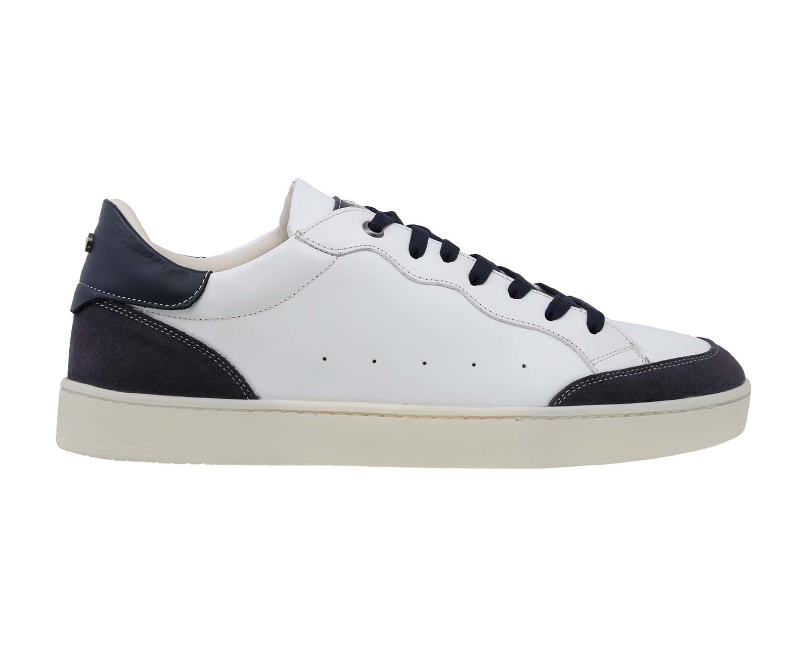 Foto 3 pulgar | Sneaker Casuales de Piel Triples Edric 36053 Blancos para Hombre