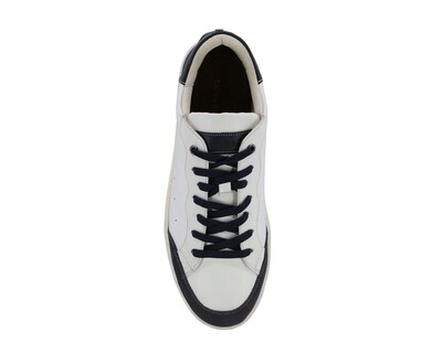 Foto 6 | Sneaker Casuales de Piel Triples Edric 36053 Blancos para Hombre