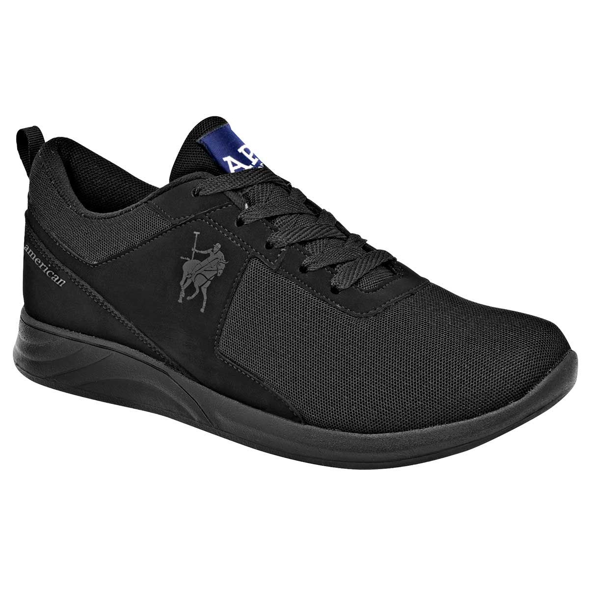 Tenis Urbanos American Polo Negros 93999-1 para Hombre