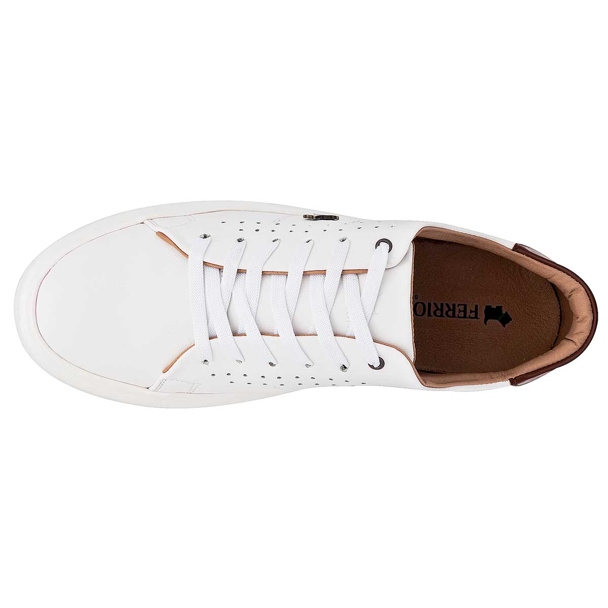 Foto 3 pulgar | Tenis Urbanos para Hombre Ferrioni Blancos 108565-1