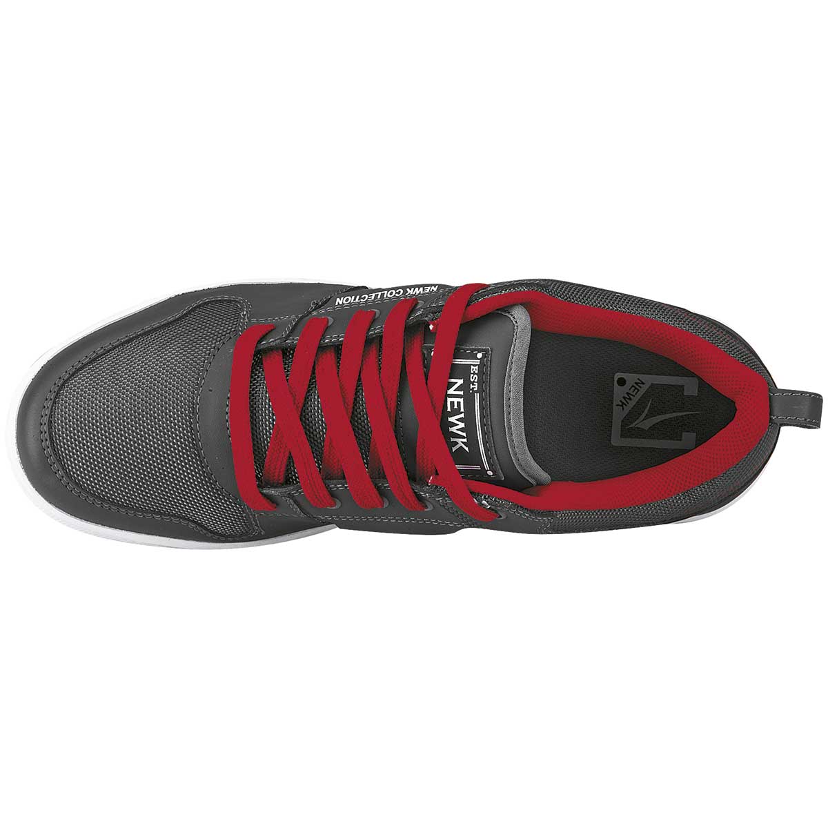 Foto 2 | Newk Tenis Urbano Para Hombre Gris Rojo, Código 48456-1