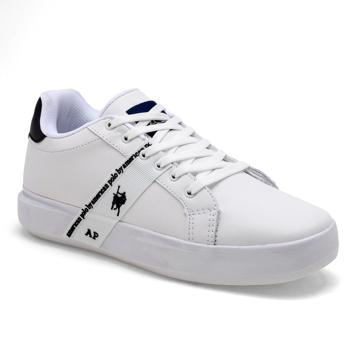 American Polo Tenis Urbano Para Hombre Blanco Negro, Código 112817-2 $772