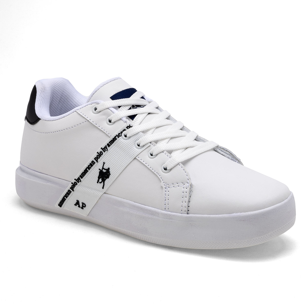 American Polo Tenis Urbano Para Hombre Blanco Negro, Código 112817-2