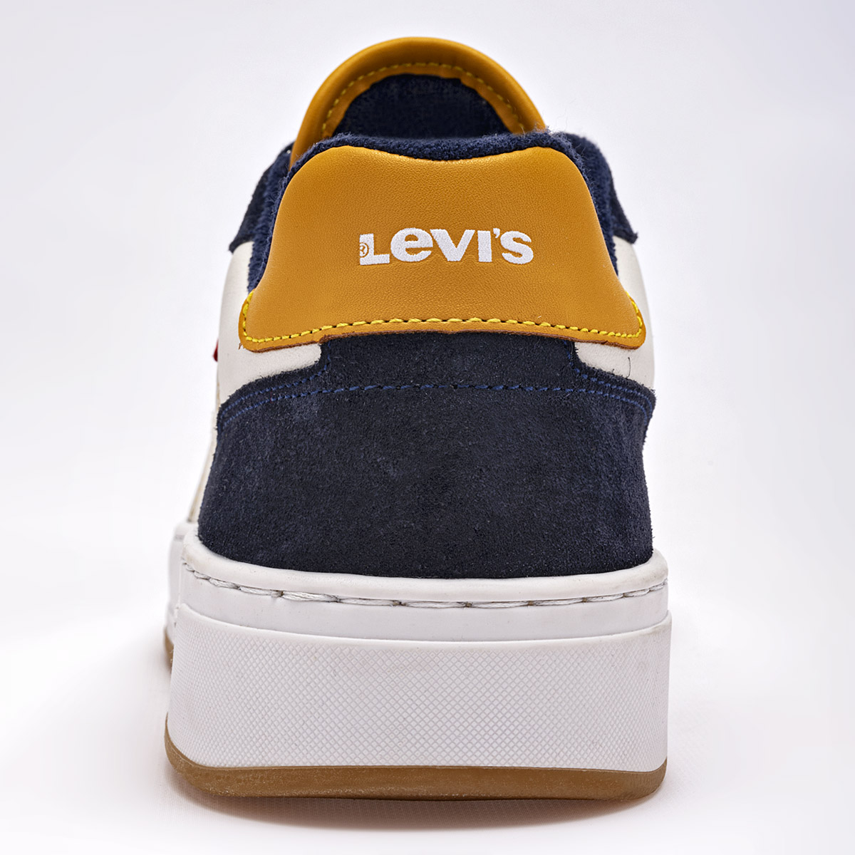 Foto 4 pulgar | Tenis Urbano Levi's Blanco Marino Amarillo, Código 121320-f para Hombre