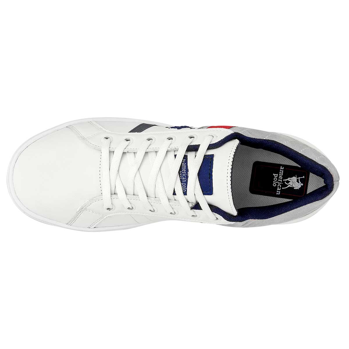 Foto 3 pulgar | Tenis Urbanos American Polo Blancos para Hombre