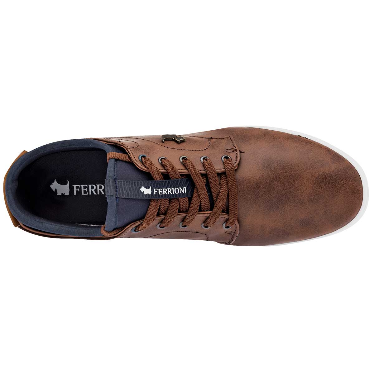 Foto 3 pulgar | Tenis Urbanos para Hombre Ferrioni Cafés 99081-1