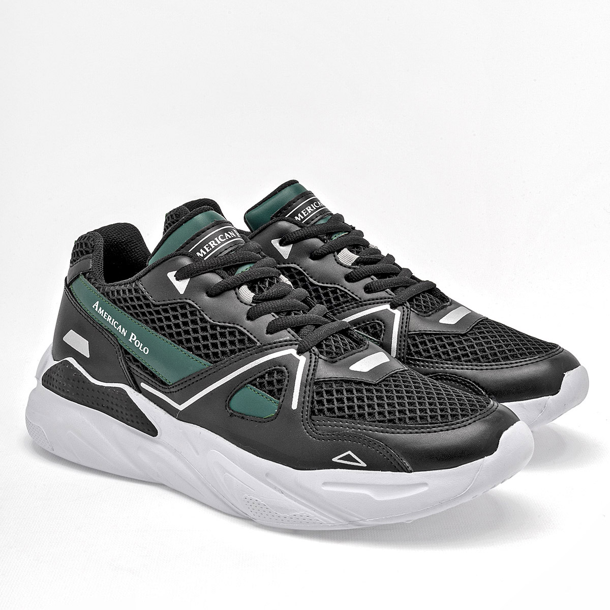 Foto 2 | Tenis Deportivos American Polo 124724-f Negros para Hombre