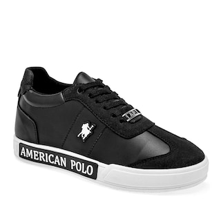 Foto 1 | Tenis Urbano American Polo Negro Código 124715-f Para Hombre