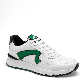 Foto 1 | Tenis Urbanos Clasben Blancos con Verde y Negro para Hombre