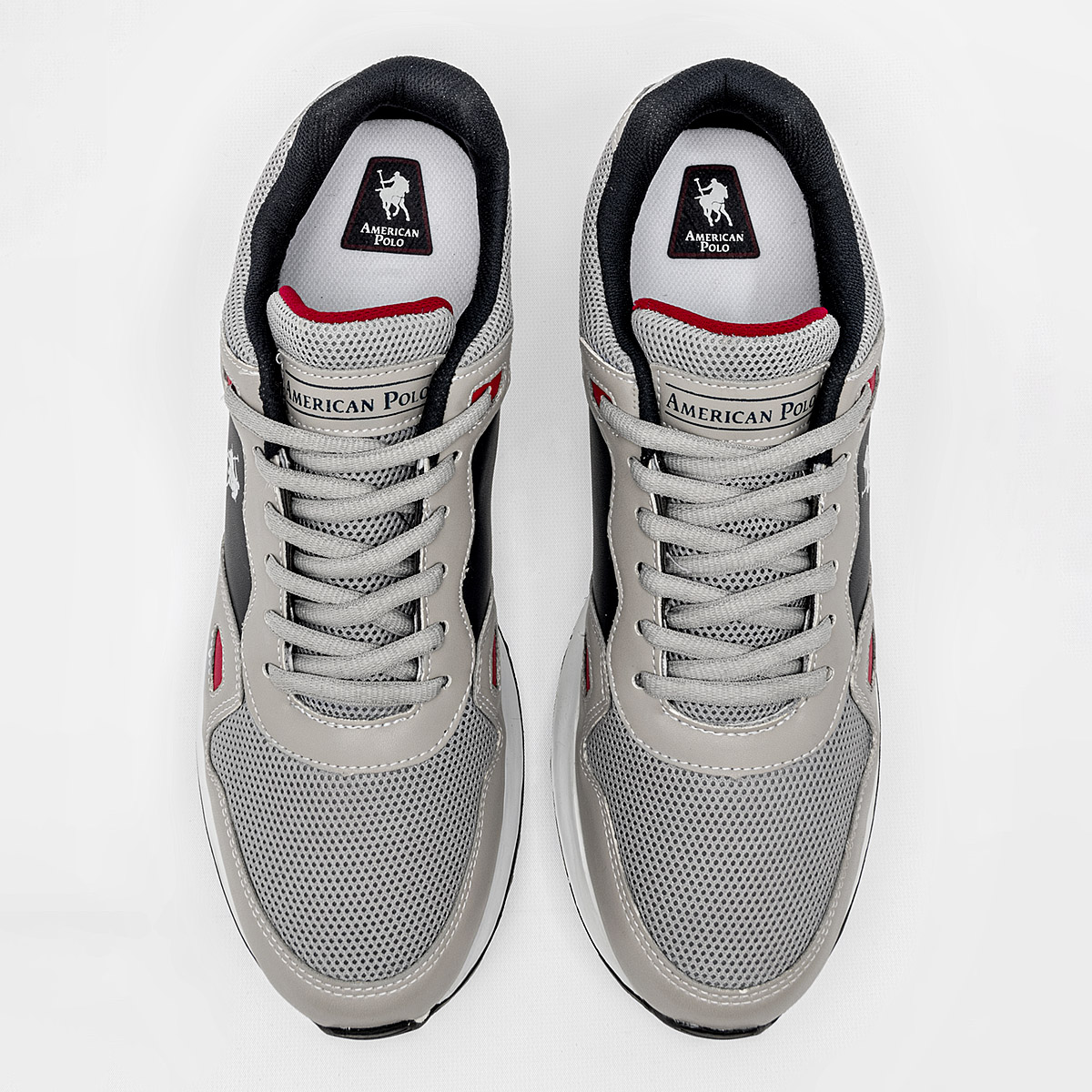 Foto 4 pulgar | Tenis Urbanos American Polo 124720-f Grises para Hombre
