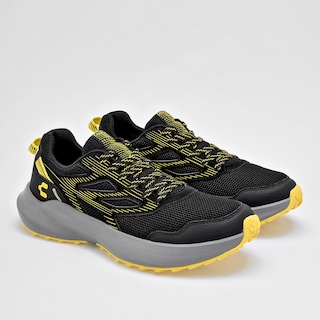 Foto 2 | Tenis Deportivos Charly Negro Amarillos para Hombre